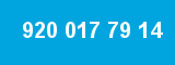 920 017 79 14 920 017 79 14